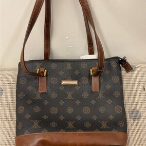 Brown and Black Colette Tote Bag